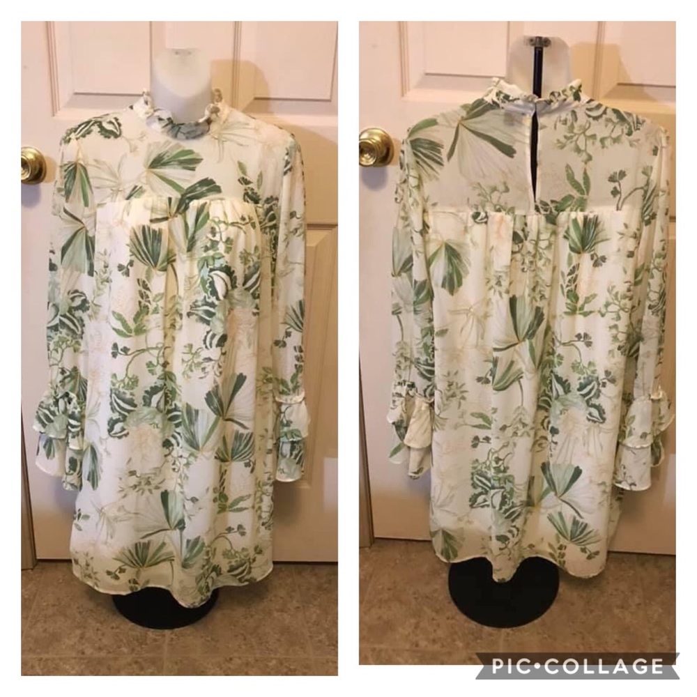 Small Kari Blue long sleeve dress